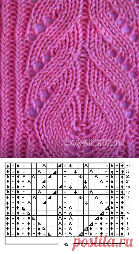 Ажурный узор №3562 » Люблю Вязать