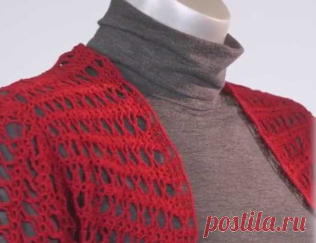 Как связать болеро своими руками - схема вязания крючком. Вяжем Болеро на Verena.ru Видеоурок по вязанию крючком женского болеро