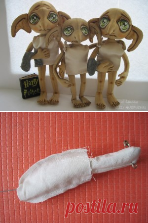 Продолжаем шить эльфика Добби. День 4. — КУКЛА-МОДА-ЛЮКС