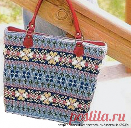 Сумка с жаккардовым узором