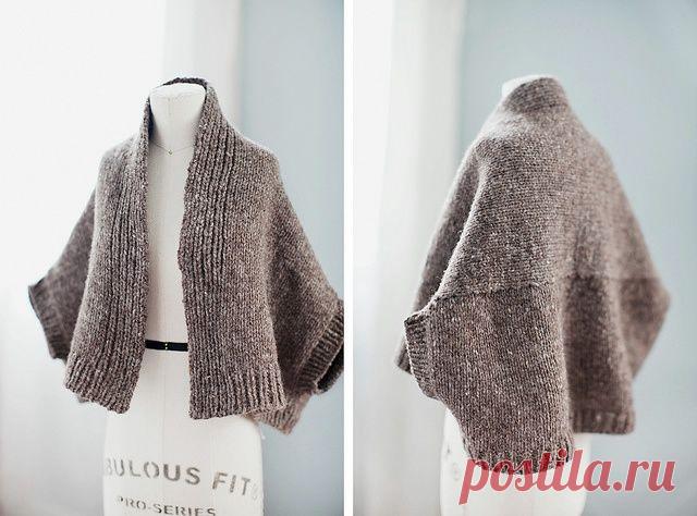 Безрукавка-полупончо (выкройка) / Вязание / ВТОРАЯ УЛИЦА