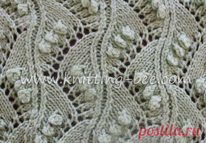 Lace Vertical Zig Zag with Bobbles Free Knitting Stitch Lace Vertical Zig Zag with Bobbles Free Knitting Stitch created by Knitting Bee. A fun lace and bobble knitting stitch within a wide rib. Lace eyelet panels placed vertically and adorned with pretty sets of bobbles. Fun to knit and looks great too, lots of texture. A great stitch for the immediate knitter wanting to gain more advanced knitting skills. A credit would be appreciated if you use this stitch! Knitting Bee ...