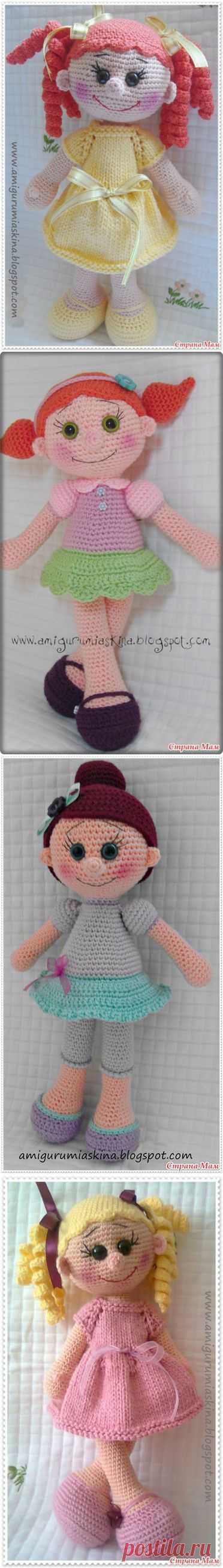 Амигурами. Вязаная куколка.