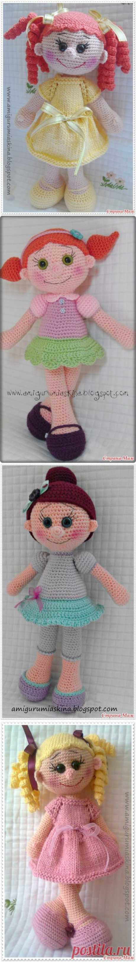 Амигурами. Вязаная куколка.