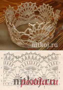 Корона крючком » Ниткой - вязаные вещи для вашего дома, вязание крючком, вязание спицами, схемы вязания