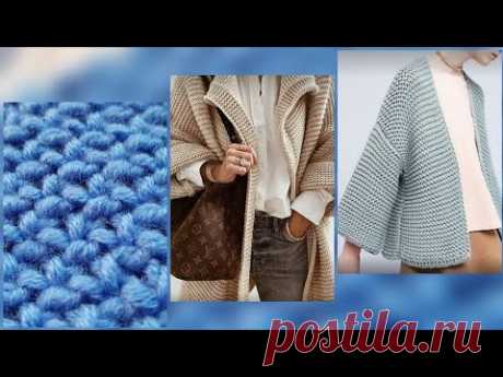 Не пропустите новый узор &quot;Снежинки&quot; для ваших кардиганов 🚩 knitting pattern. - YouTube