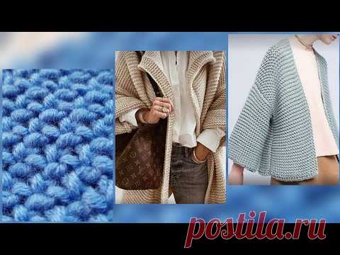 Не пропустите новый узор "Снежинки" для ваших кардиганов 🚩 knitting pattern. - YouTube