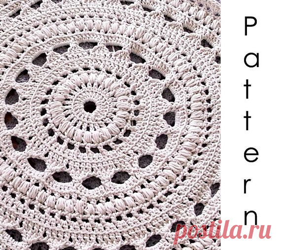 Crochet pattern Pdf doily crochet rug от dziergalnia на Etsy
