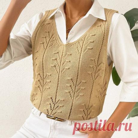 Стильные вязаные безрукавки — выбирайте модель, к которой я составлю схему | Вяжем вместе! | Дзен