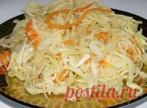 РЕЦЕПТ МОМЕНТАЛЬНОЙ КВАШЕННОЙ КАПУСТЫ В БАНКЕ | Самые вкусные рецепты