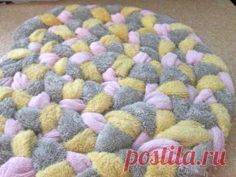 Коврик из полотенец своими руками
