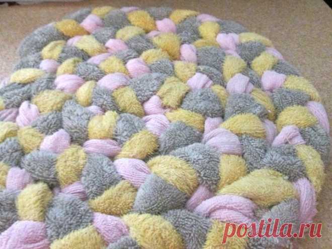 Коврик из полотенец своими руками