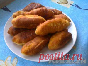 Жареные пирожки с мясом на чудо-тесте из кефира