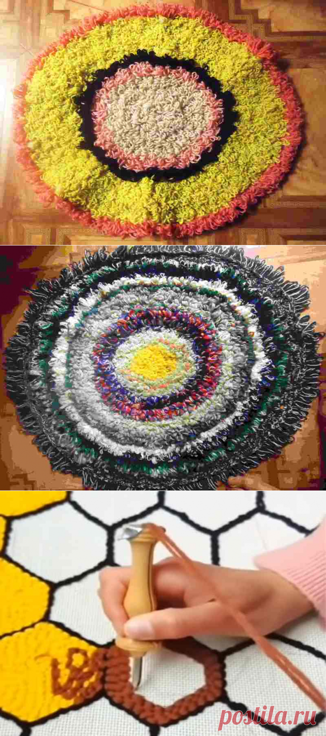 Вязанные коврики крючком станут вашим любимым хобби!