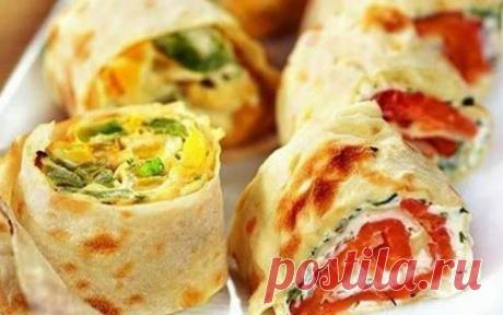 Ρyлeты из лаваша: 20 видοв начинки | Кулинарушка - Вкусные Рецепты