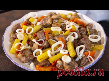 Картошка со свининой в духовке