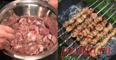 Как правильно мариновать шашлык: спасет даже самое жесткое мясо! Шашлыка нежнее я еще не ела, попробуйте и…