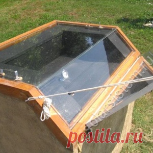 Стационарная солнечная печь из глины