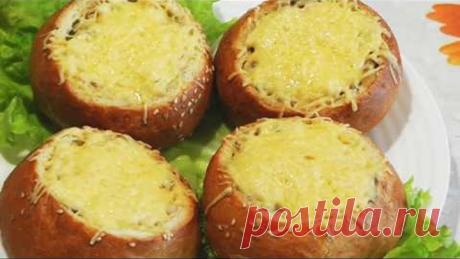 Жульен в булочках - видео рецепт Delicious food