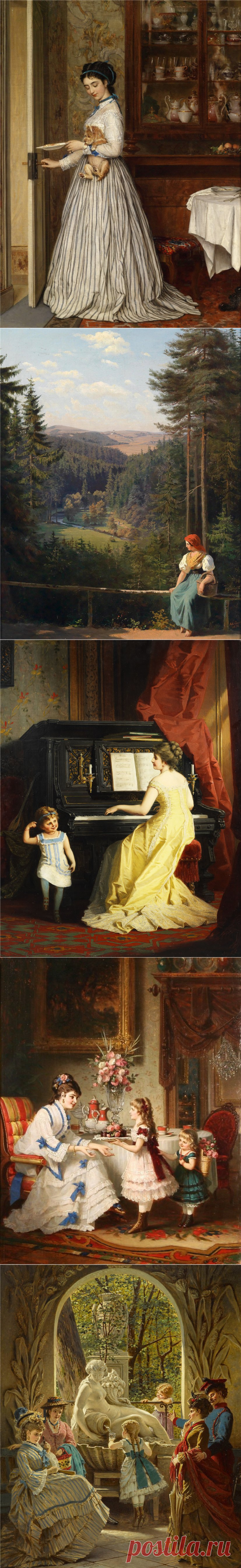 ХУДОЖНИК Anton Ebert (Austrian, 1845-1896) ИСКУССТВО ХУДОЖНИКОВ ВСЕГО МИРА.