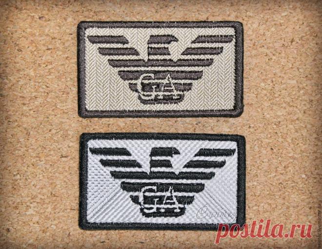 вышивка нашивка шеврон аппликация Gorgio Armani патч – купить в интернет-магазине на Ярмарке Мастеров с доставкой - 869XPRU | Москва