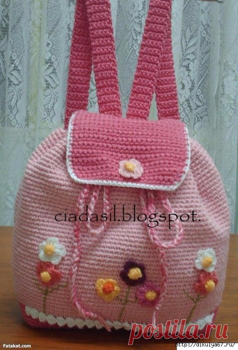 Детские вязаные сумочки