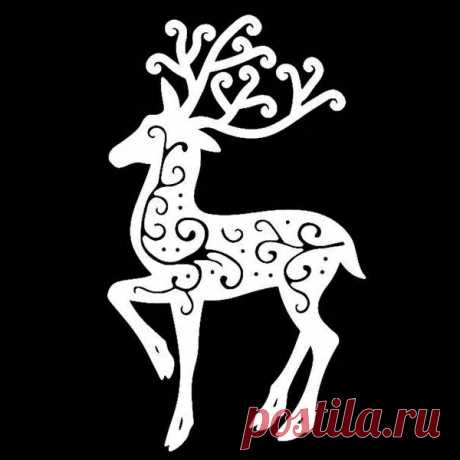 трафарет оленя - Поиск в Google