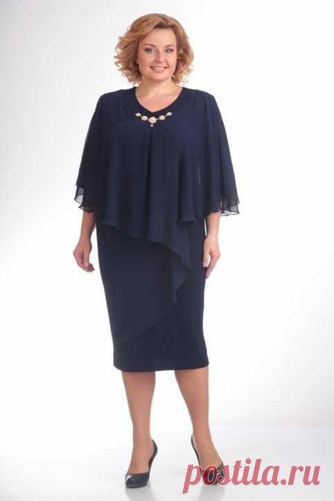 Нарядные платья для полных женщин белорусской компании Pretty. Весна-лето 2016