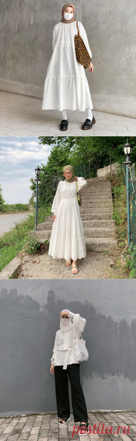 How to Style White For Hijab Style For Summer Looks - Hijab-style.com