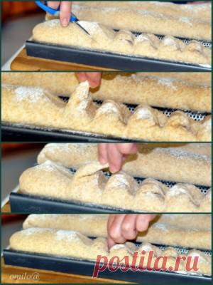 Багеты на опаре (П. Рейнхадльд) Формовка «Хвост дракона» : Хлеб, батоны, багеты, чиабатта