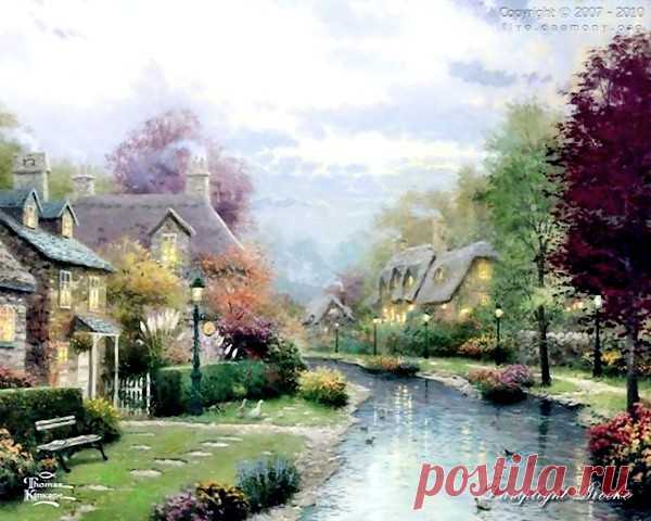живопись Thomas Kinkade - 69 фото. Фотографии Валентин Иванов.