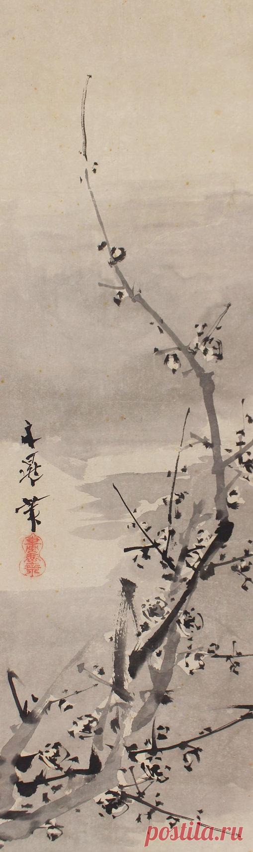 Japanese Fine Art Wall Hanging Scroll Painting by SakuraAntiques