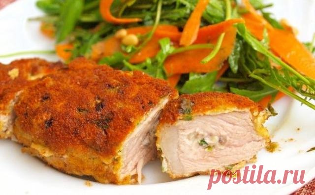 Куриные отбивные в сырном кляре