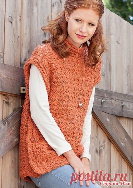 . Безрукавка-трансформер. - Все в ажуре... (вязание крючком) - Страна Мам