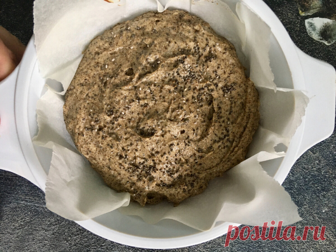 Вкусный и полезный хлеб, который я ем, когда худею. Вилкой перемешала и в духовку | ХУДЕЕМ ВКУСНО! | Яндекс Дзен