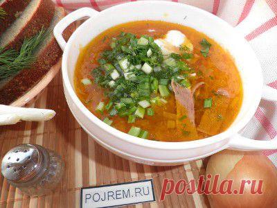 Щи из квашеной капусты - рецепт с фото