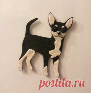Красивый магнит из фетра