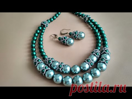 A set of jewelry. Украшения. МК шапочки для бусин