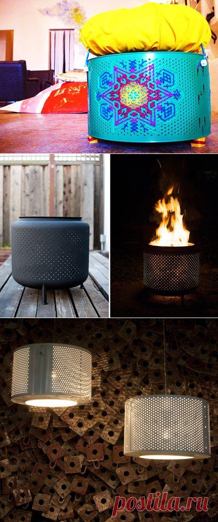 Девочки, от идеи у меня голова пошла кругом! 4 варианта использования барабана от старой стиральной машины / Интересные идеи декора / PassionForum - мастер-классы по рукоделию