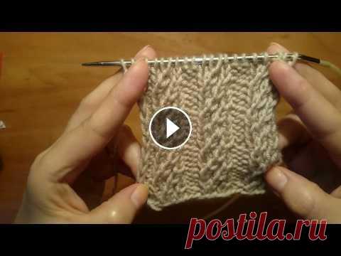 Вяжем спицами: Простой интересный  узор (Ложная коса) ДЛЯ СВИТЕРА/КОФТОЧКИ Сегодня мы научимся вязать,простой интересный узор.Данный узор легко свяжут даже начинающие рукодельницы. Support the channel Milana Smeckaya:...