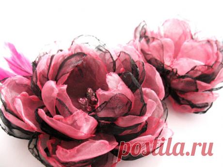 ЦВЕТЫ ИЗ ТКАНИ - КРАСИВЫЕ ИДЕИ