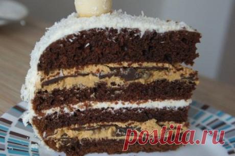 Шоколадный торт на раз, два, три...(можно в мультиварке) : Торты, пирожные