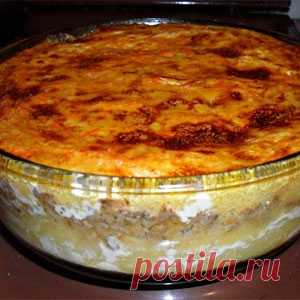 Чудесная картофельная запеканка в духовке с мясом