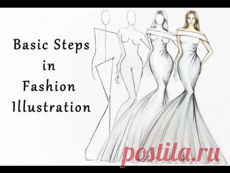 ‪Steps in Fashion Illustration‬‏ - YouTube