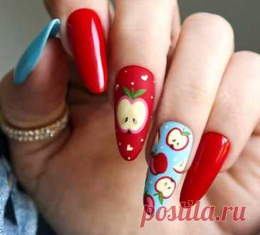 Фруктово-ягодный маникюр: 40 сочных идей для летнего сезона | CITY NAILS: о красоте ДО КОНЧИКОВ НОГТЕЙ | Дзен