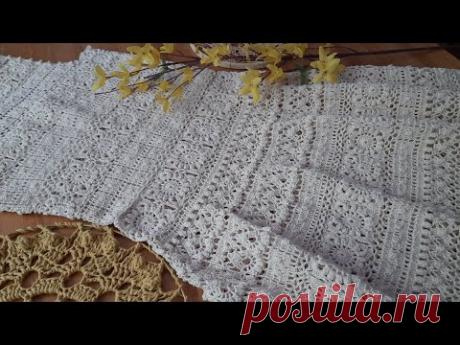 Сарафан крючком. МК  (3  часть).