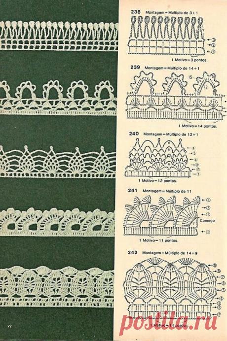 Кайма, отделка, обвязка - вязание крючком + СХЕМЫ! | Рукодельная Лавка Ольги Суховой | Дзен