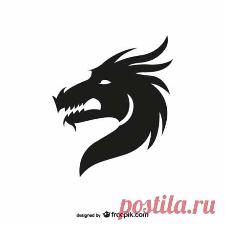 голова дракона силуэт Более миллиона свободных векторов, PSD, фотографии и бесплатные иконки. Эксклюзивные халявы и все графические ресурсы, которые необходимые для ваших проектов