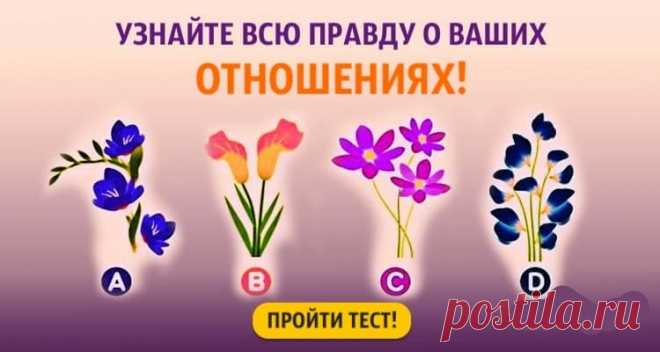 Тест. Узнайте всю правду о ваших отношениях, выбрав цветок!