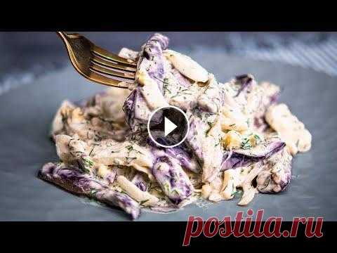 ОХ КАКАЯ ВКУСНЯТИНА! МЯСА НЕ НАДО! ЭТИ БАКЛАЖАНЫ НЕ УСПЕВАЮ ПОДАВАТЬ НА СТОЛ! ВЕК ЖИВИ ВЕК УЧИСЬ! САЛАТ С БАКЛАЖАНАМИ И МАРИНОВАННЫМ ЛУКОМ КБЖУ НА 100 ГР : 147/5,7/11,7/5,09 НАМ ПОНАДОБИТСЯ : Баклажаны 2 шт (500 гр) + соль 1 ч.л (масло для жарки 1-...